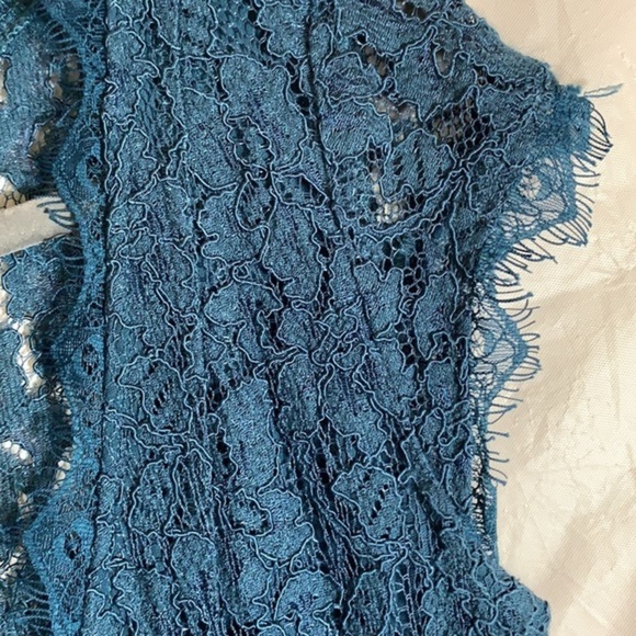 Babaton Blue Floral Lace Dress - Picture 7 of 9